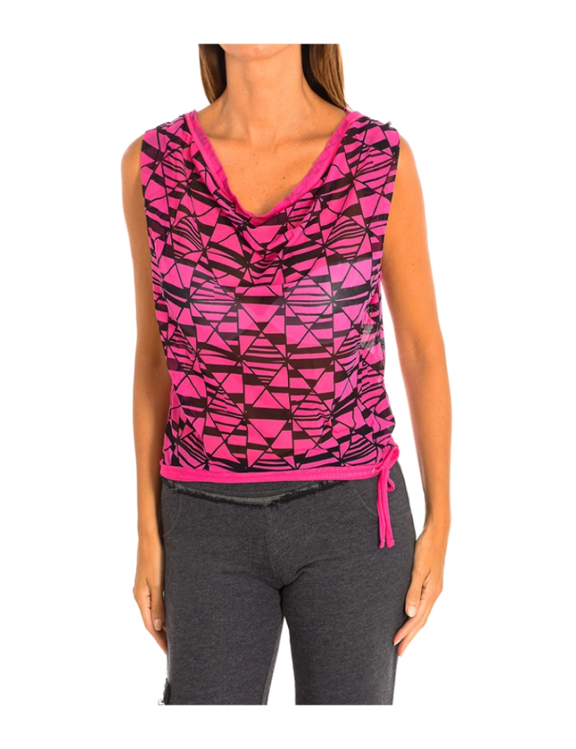 Zumba - T-Shirt Senhora Fucsia-Preto