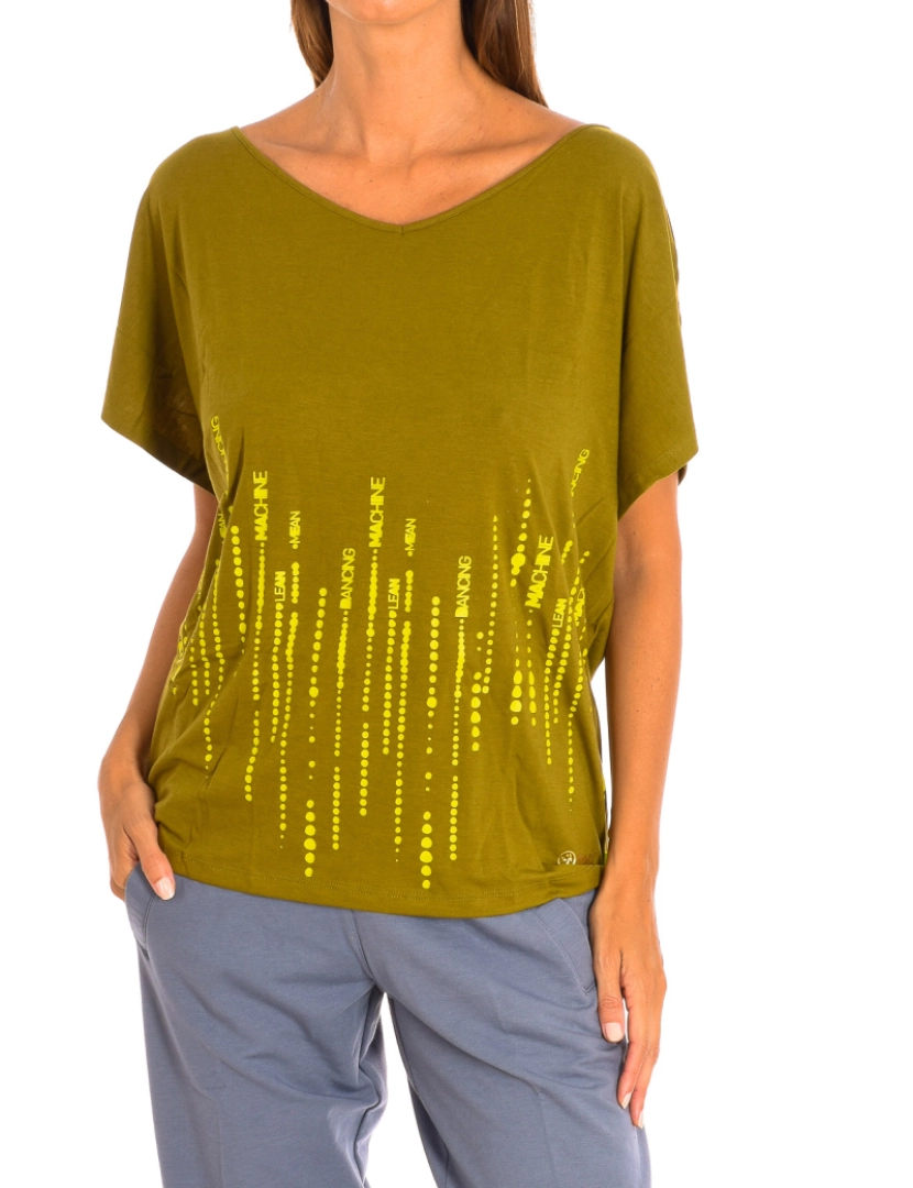 Zumba - T-Shirt Senhora Olive Verde