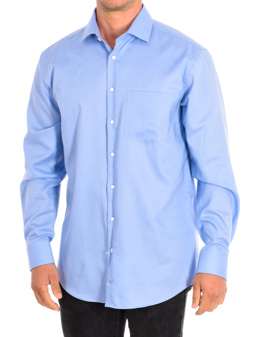 Seidensticker - Camisa Manga Comprida Calassic Azul