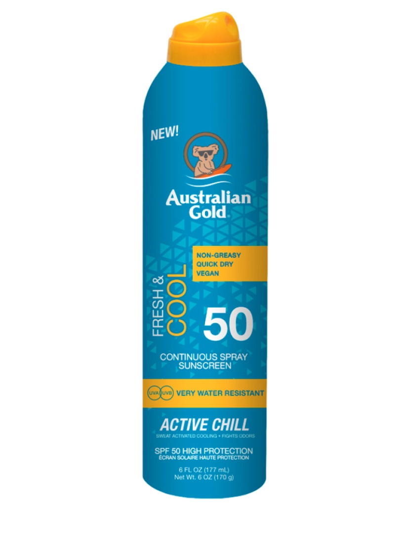 imagem de Australian Gold - FRESH & COOL continuous spray sunscreen SPF50 177 ml1
