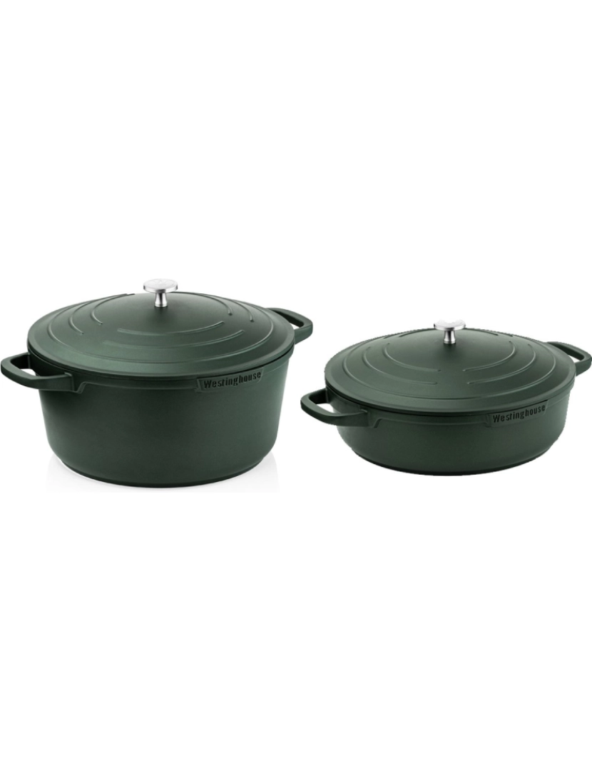 Westinghouse - Trem Cozinha 2 peças 28cm - verde - adequado a todas as fontes de calor incluindo indução