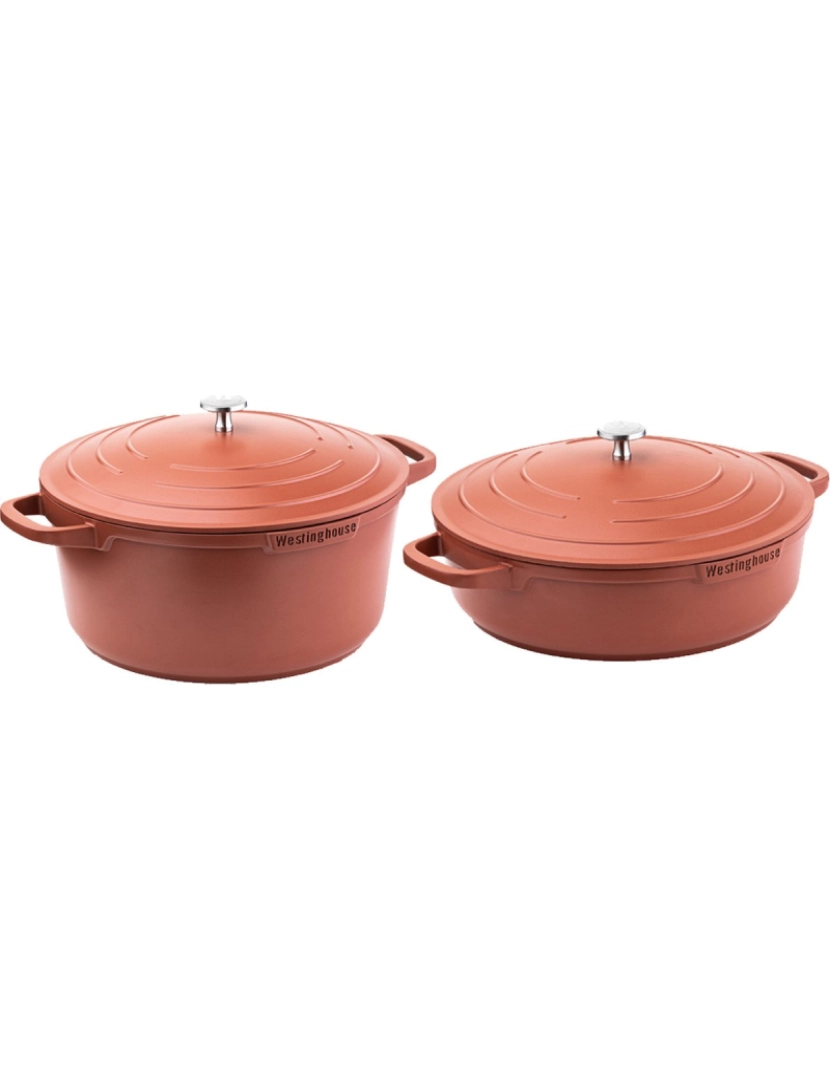 Westinghouse - Trem Cozinha 2 peças 28cm - vermelho - adequado a todas as fontes de calor incluindo indução