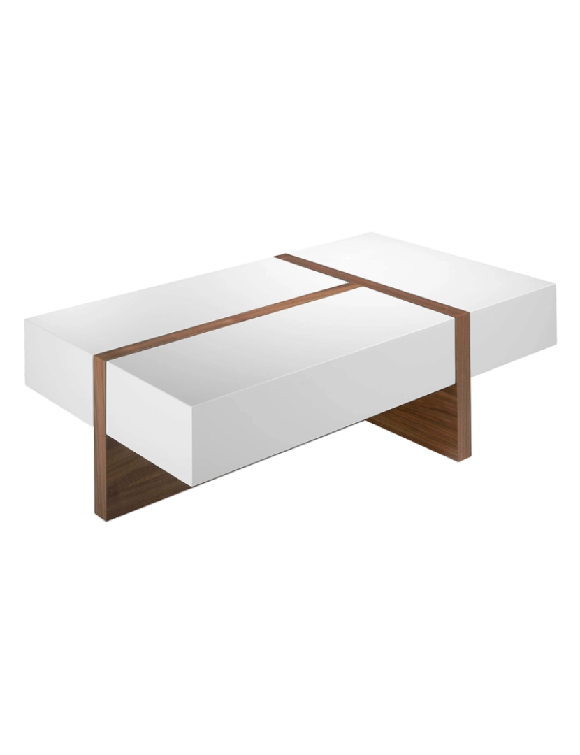 imagem de Mesa de café rectangular com design moderno feita de estrutura em MDF folheado a noz 2060 Angel Cerda1