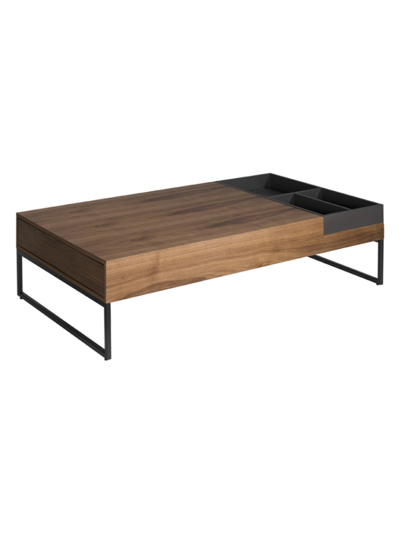 imagem de Mesa de café rectangular em madeira Cinza e Nogueira 2104 Angel Cerda7