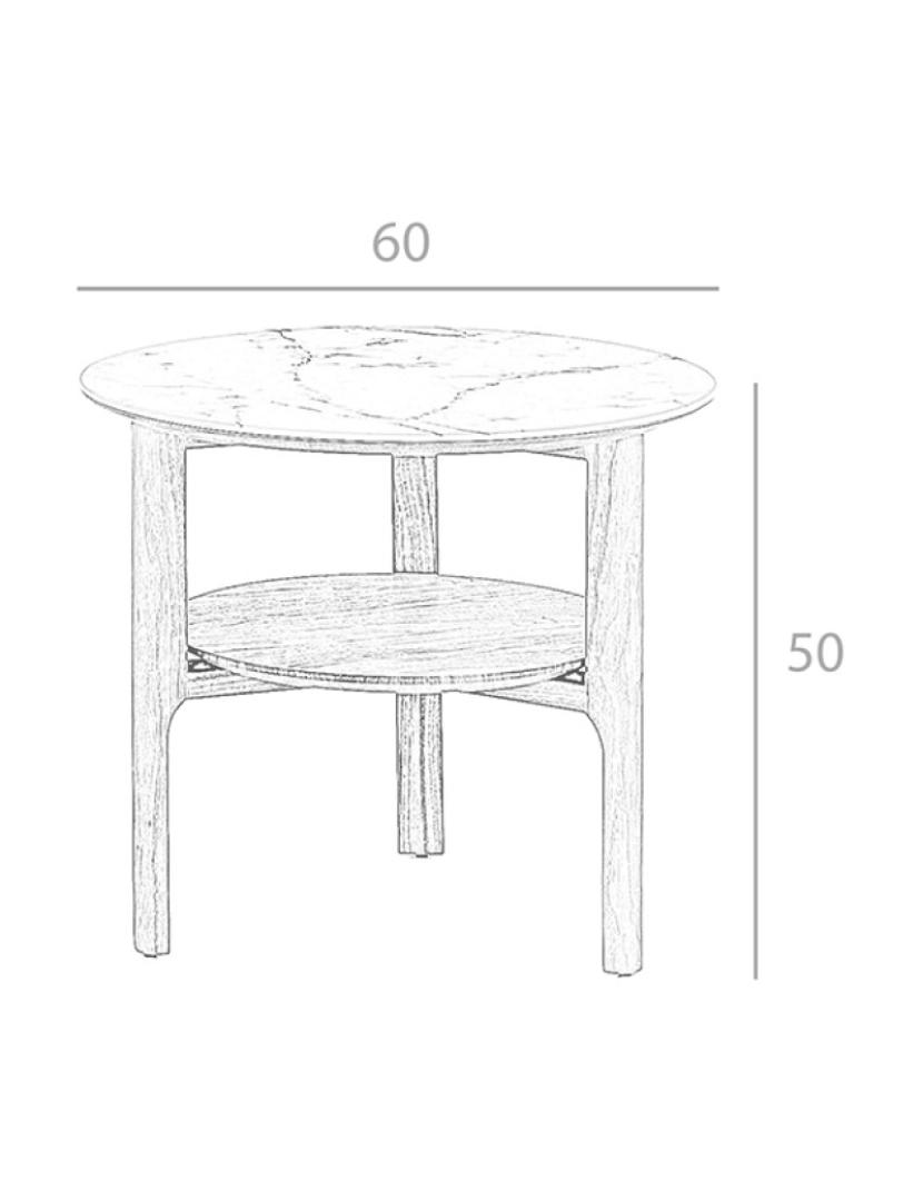 imagem de Mesa de canto com estrutura de madeira folheada a nogueira 2047 Angel Cerda5