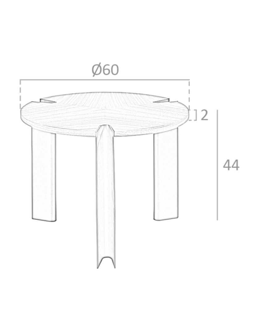 imagem de Mesa de canto em nogueira e aço preto 2117 Angel Cerda5