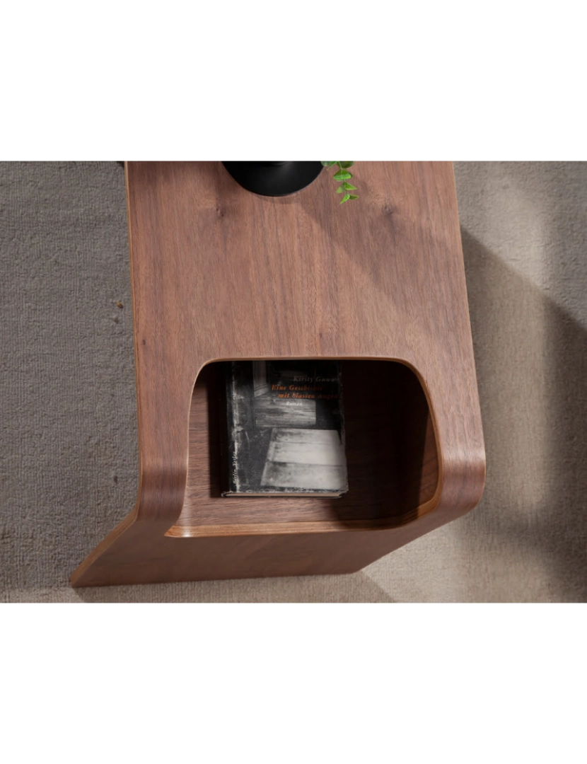 imagem de Mesa de canto rectangular em madeira de nogueira 2110 Angel Cerda6