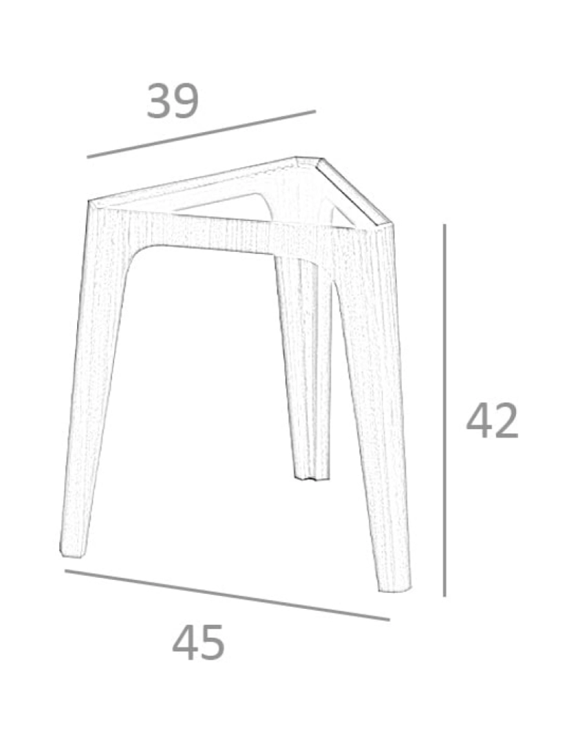 imagem de Mesa de canto triangular em vidro e madeira de nogueira 2107 Angel Cerda5