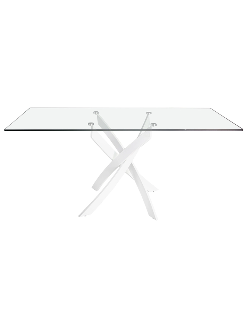 imagem de Mesa de jantar rectangular em vidro 1138 Angel Cerda2