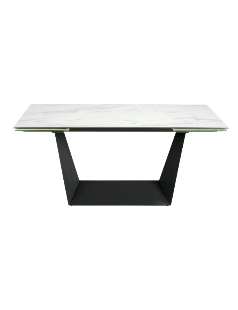 imagem de Mesa de jantar rectangular extensível com tampo em porcelana 1014 Angel Cerda2