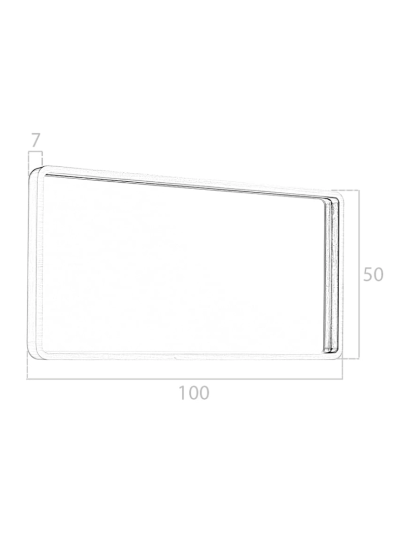 imagem de Espelho de parede rectangular com moldura de madeira folheada a nogueira. 3035 Angel Cerda5