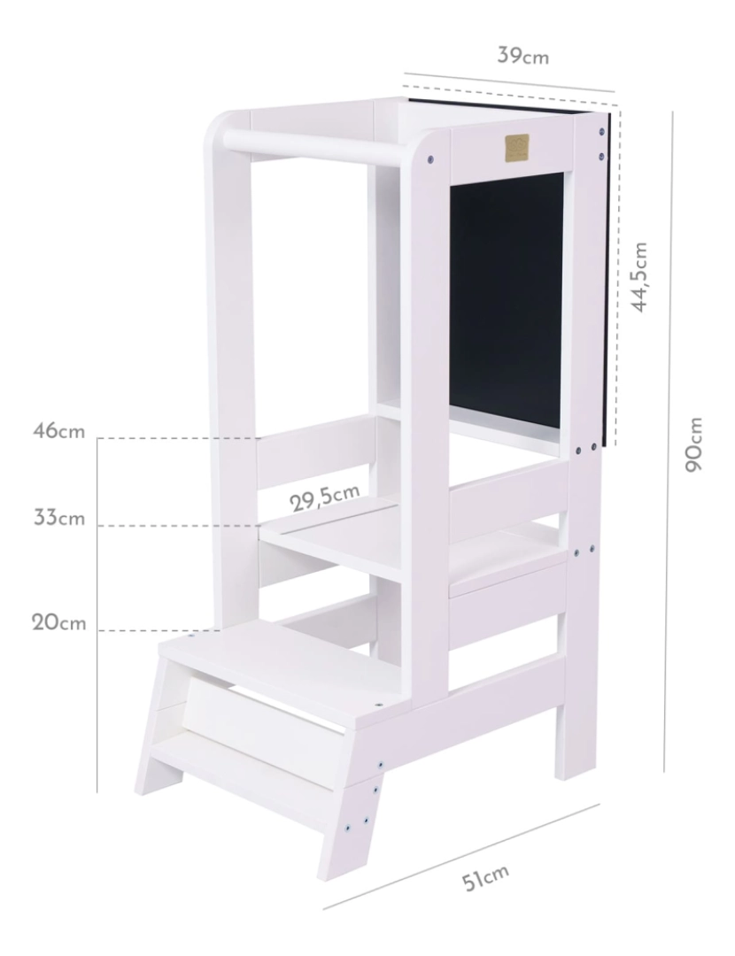 imagem de Torre de Aprendizagem de madeira e torre de observação com quadro branco4