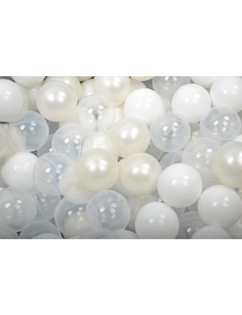 imagem de Piscina de bolas branco/transparente/pérola Alt.30cm2