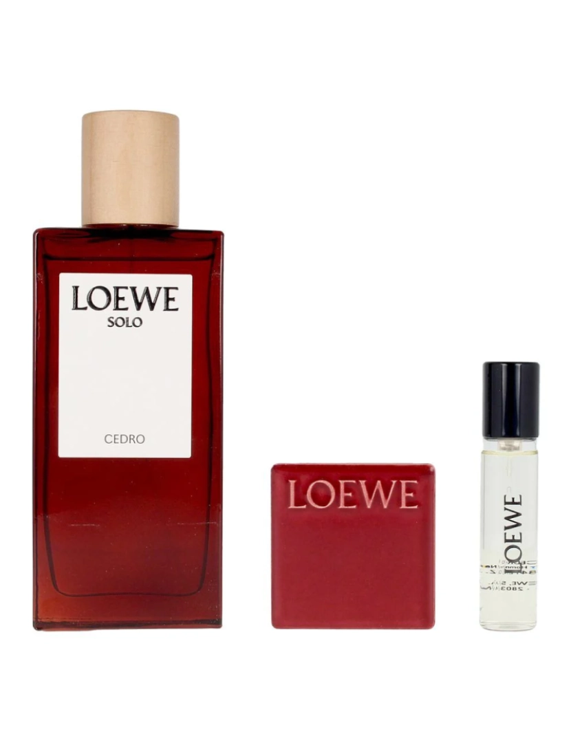 Loewe - Conjunto de perfume masculino Loewe Solo Cedro Edt (3 Pcs)