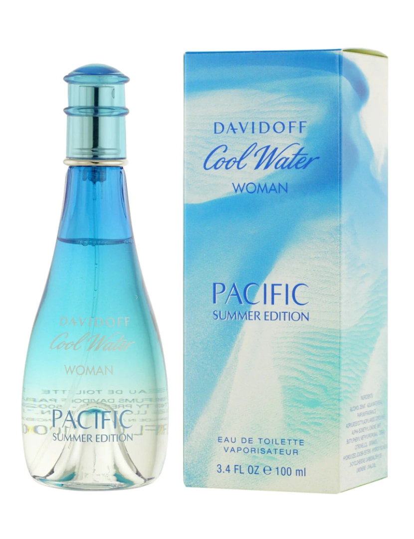 Davidoff - Perfume feminino Davidoff Edt Cool Water Woman Pacific Summer Edition