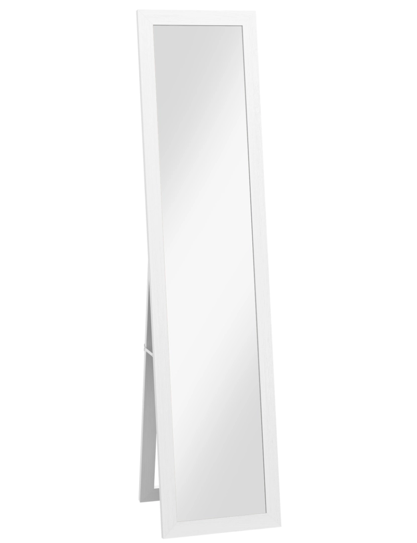 Homcom - Espelho de Pé 37x40x155cm cor branco 831-695V00WT