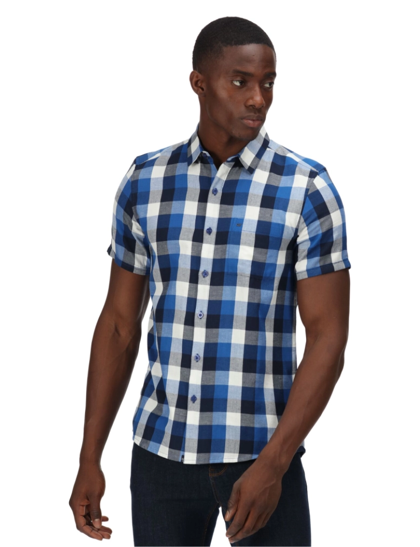 imagem de Regatta Mens Ryker Checked camisa de manga curta6