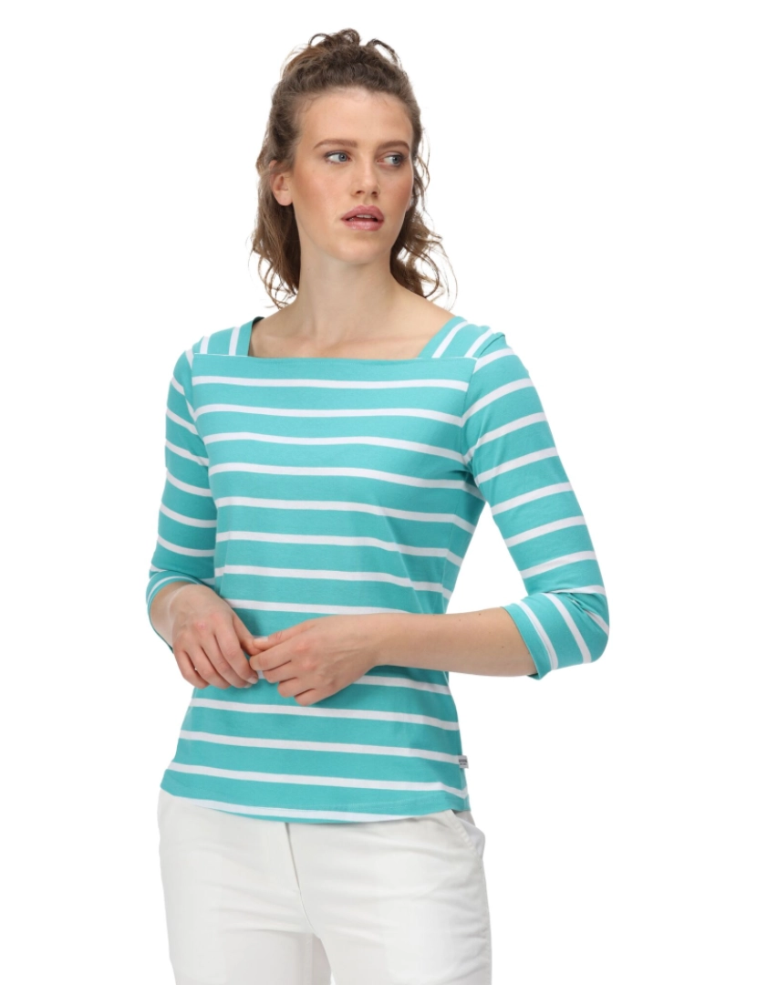 imagem de Regatta Womens/Ladies Polexia Stripe T-shirt5