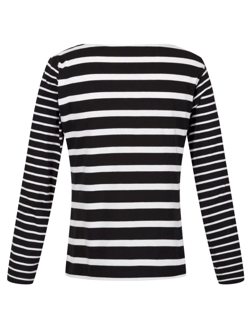 imagem de Regatta Womens/Ladies Farida Striped T-shirt de manga comprida2