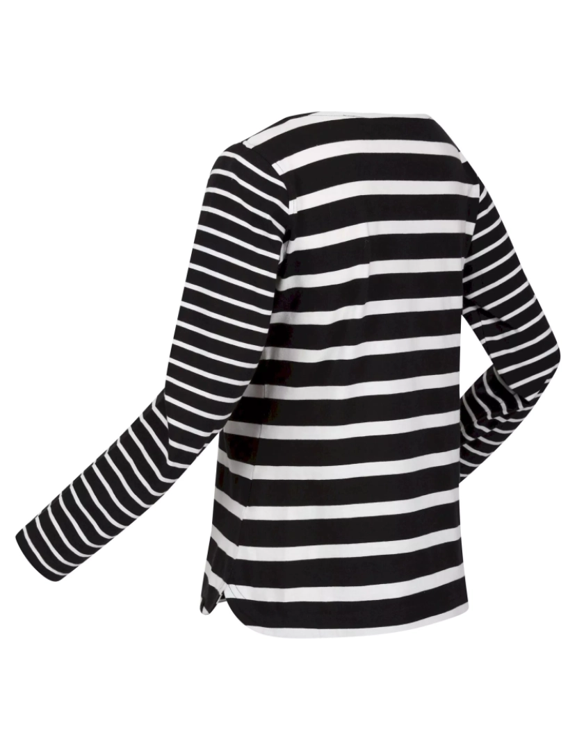 imagem de Regatta Womens/Ladies Farida Striped T-shirt de manga comprida3