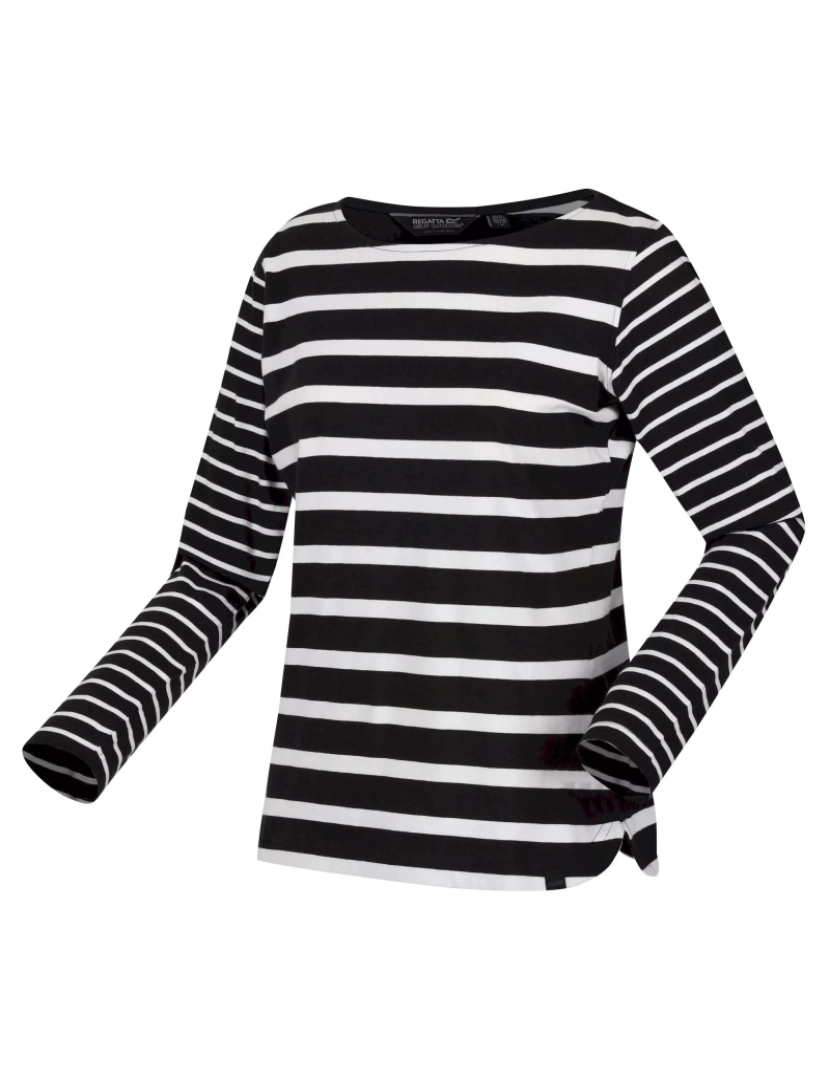 imagem de Regatta Womens/Ladies Farida Striped T-shirt de manga comprida4