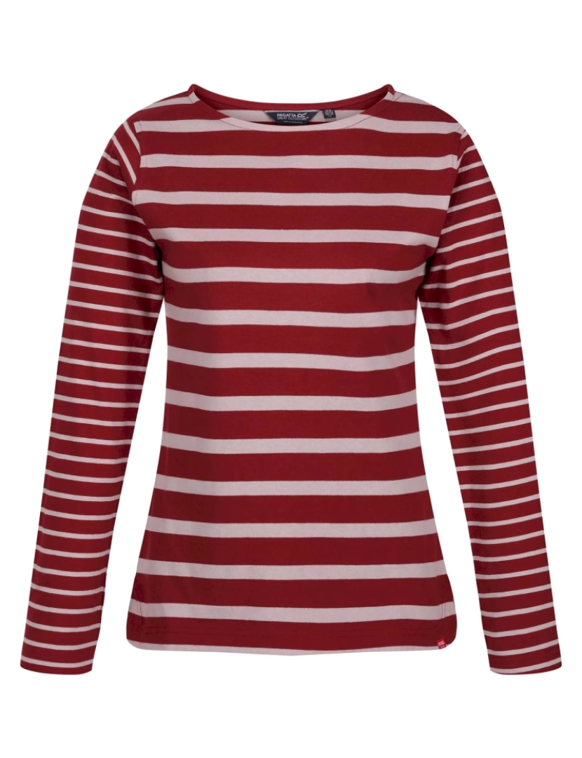 imagem de Regatta Womens/Ladies Farida Striped T-shirt de manga comprida1