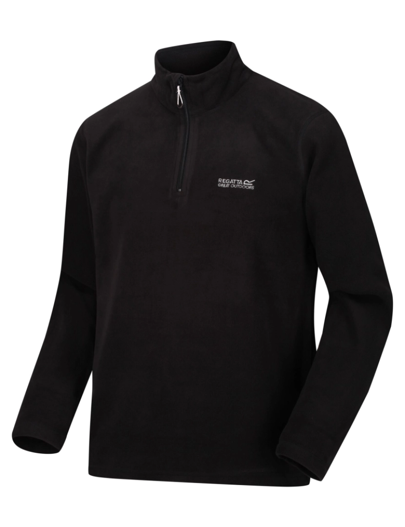 imagem de Regatta Great Outdoors Mens Thompson Meia Zip Fleece Top4