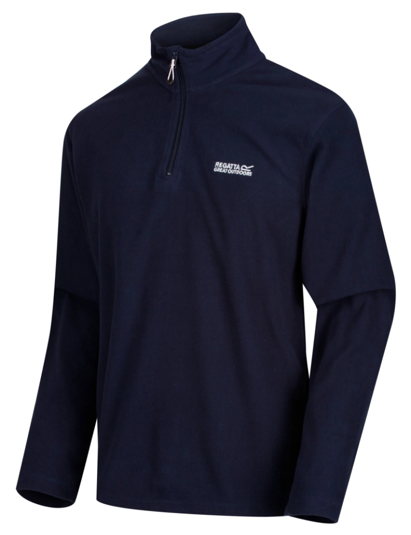 imagem de Regatta Great Outdoors Mens Thompson Meia Zip Fleece Top3