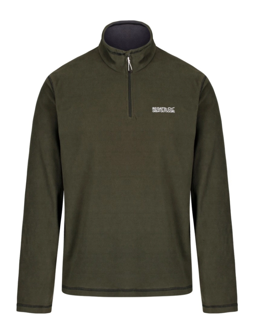 imagem de Regatta Great Outdoors Mens Thompson Meia Zip Fleece Top1