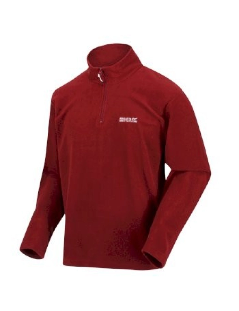 imagem de Regatta Great Outdoors Mens Thompson Meia Zip Fleece Top2