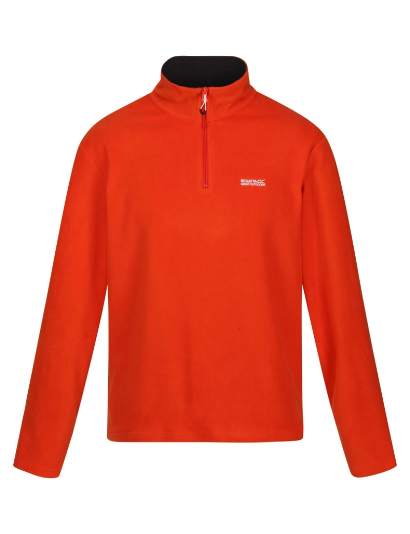 imagem de Regatta Great Outdoors Mens Thompson Meia Zip Fleece Top1