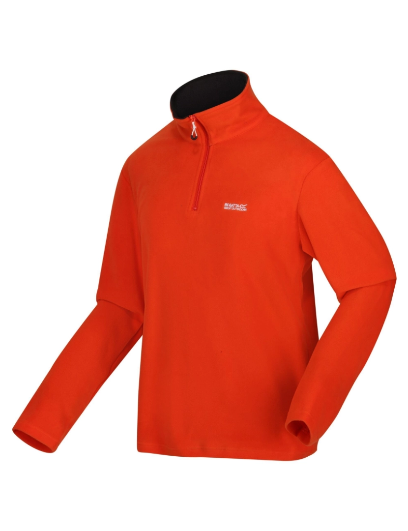 imagem de Regatta Great Outdoors Mens Thompson Meia Zip Fleece Top4