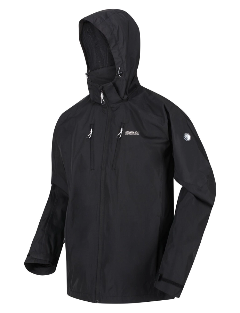 imagem de Regatta Mens Calderdale Iv impermeável Softshell com capuz Andar Jacket3