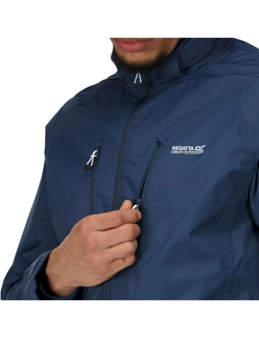 imagem de Regatta Mens Calderdale Iv impermeável Softshell com capuz Andar Jacket3