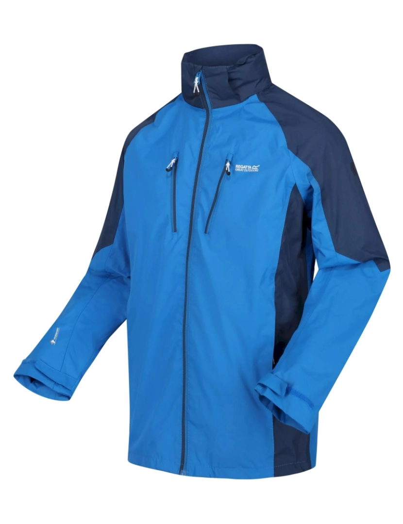 imagem de Regatta Mens Calderdale Iv impermeável Softshell com capuz Andar Jacket3