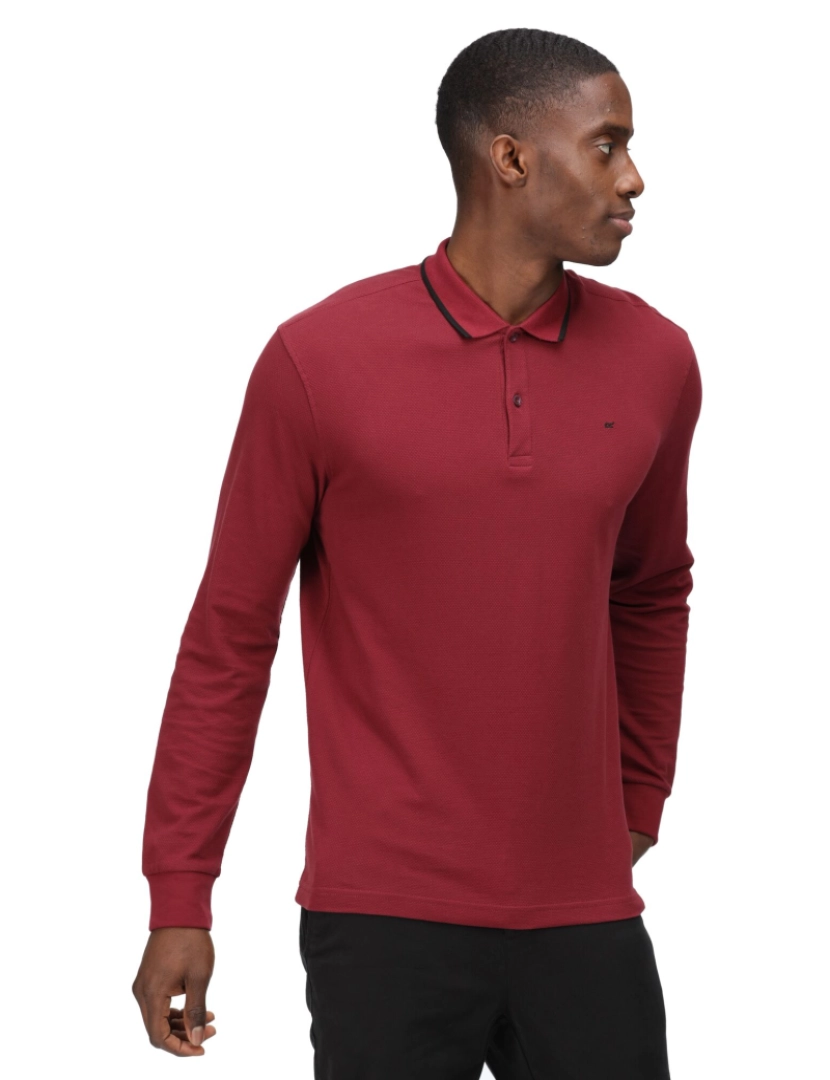 imagem de Regatta Mens Leaonzo Long-Sleeved Polo camisa6