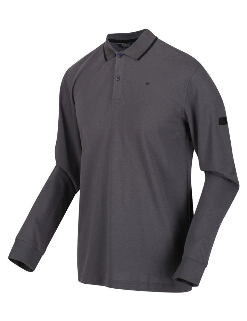 imagem de Regatta Mens Leaonzo Long-Sleeved Polo camisa4