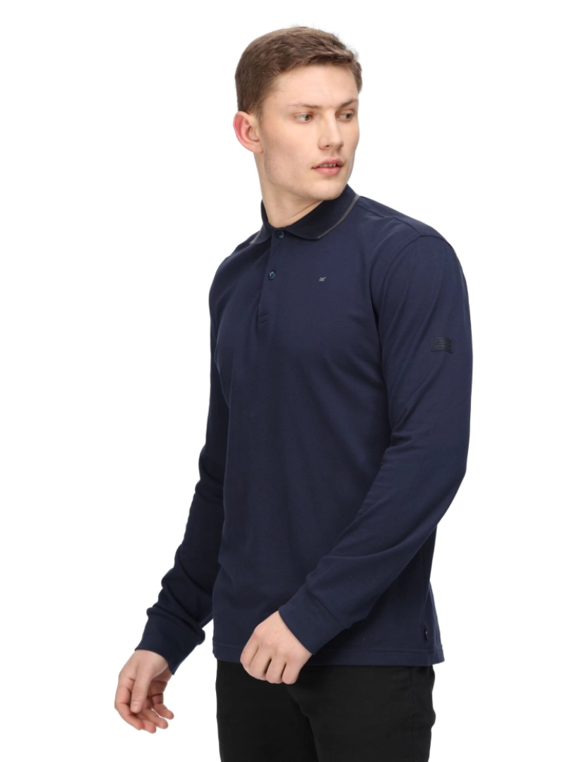 imagem de Regatta Mens Leaonzo Long-Sleeved Polo camisa6