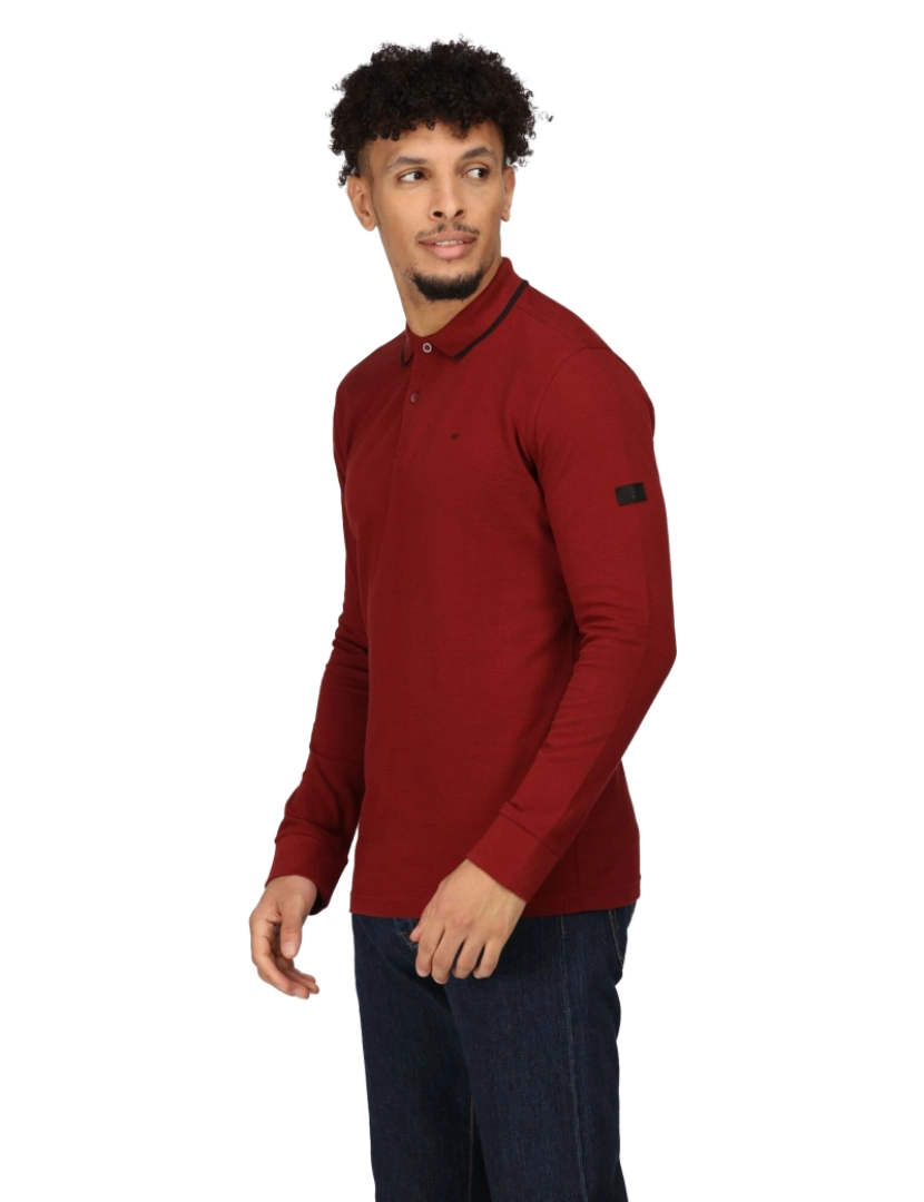 imagem de Regatta Mens Leaonzo Long-Sleeved Polo camisa3