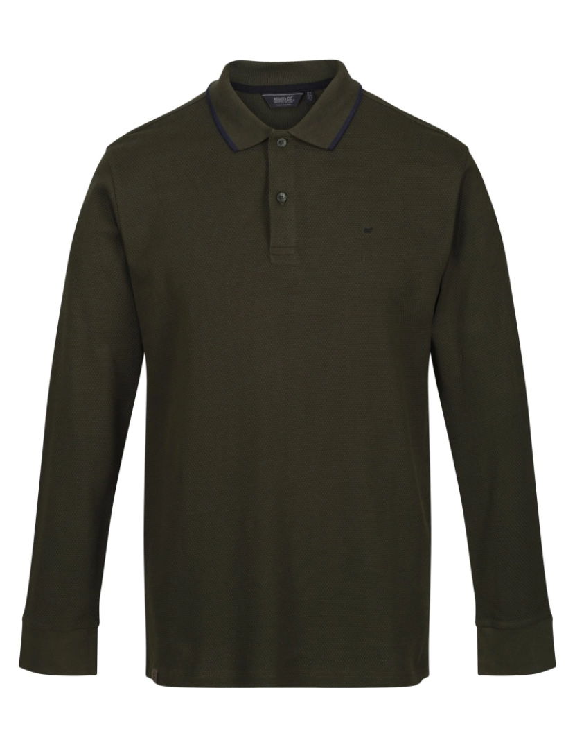 imagem de Regatta Mens Leaonzo Long-Sleeved Polo camisa1