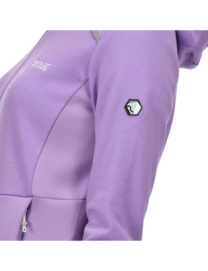 imagem de Regatta Womens/Ladies Textured Fleece Full Zip Hoodie2