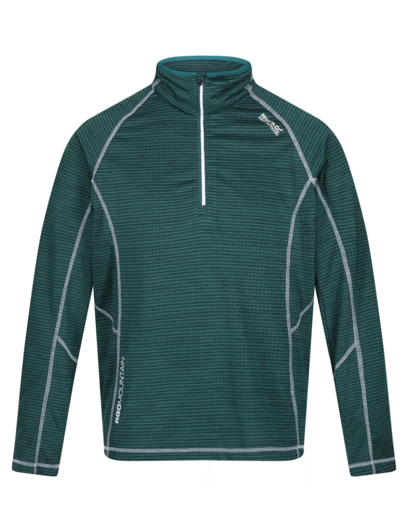 imagem de Regatta Mens Yonder Moisture seca rápida Wicking metade Zip velo casaco1