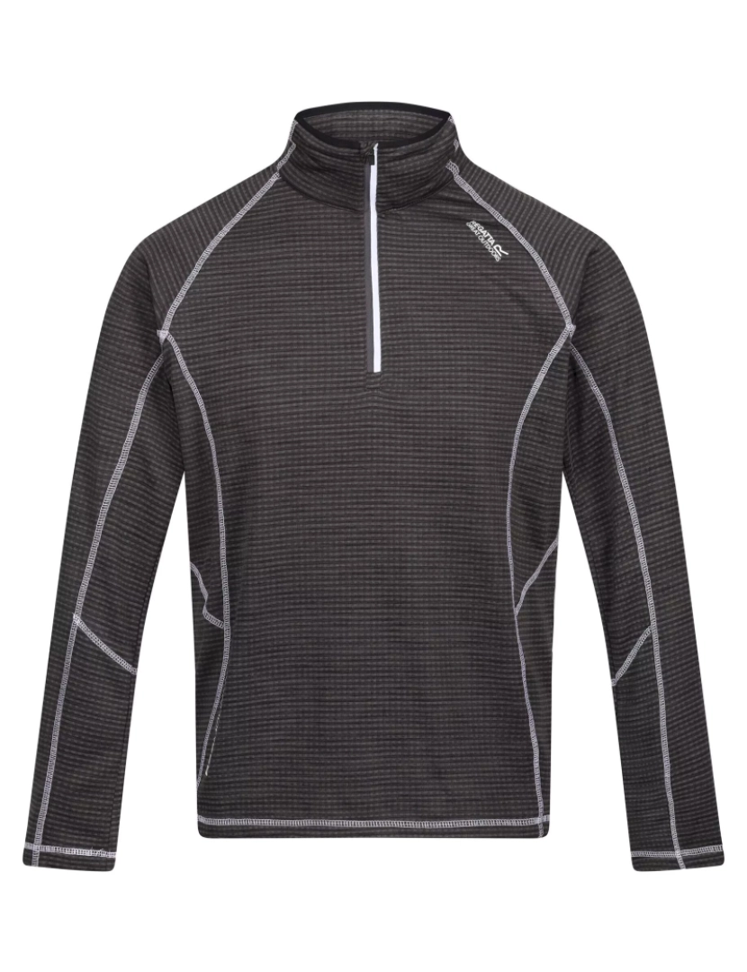 imagem de Regatta Mens Yonder Moisture seca rápida Wicking metade Zip velo casaco1