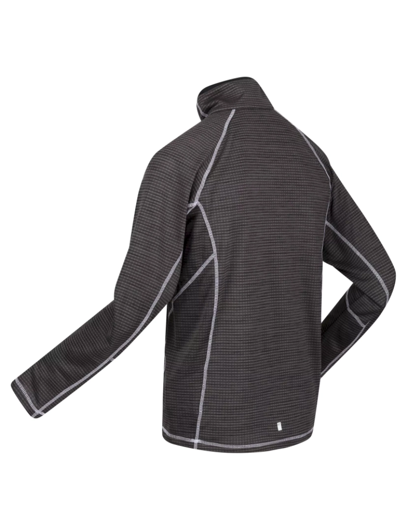 imagem de Regatta Mens Yonder Moisture seca rápida Wicking metade Zip velo casaco3