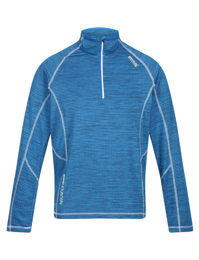 imagem de Regatta Mens Yonder Moisture seca rápida Wicking metade Zip velo casaco1