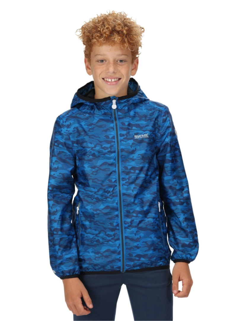 imagem de Regatta Crianças/Kids Lever Camo Packaway casaco impermeável6