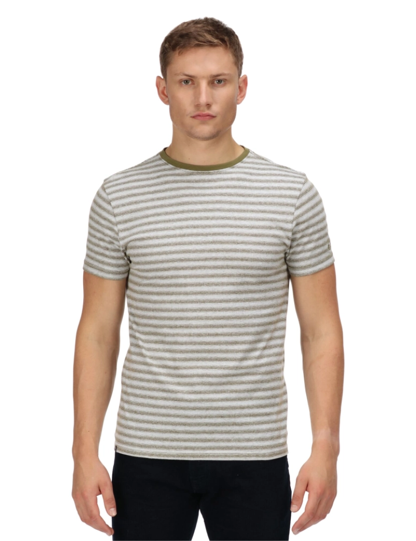 imagem de Regatta Mens Brayden Mini Stripe T-shirt5