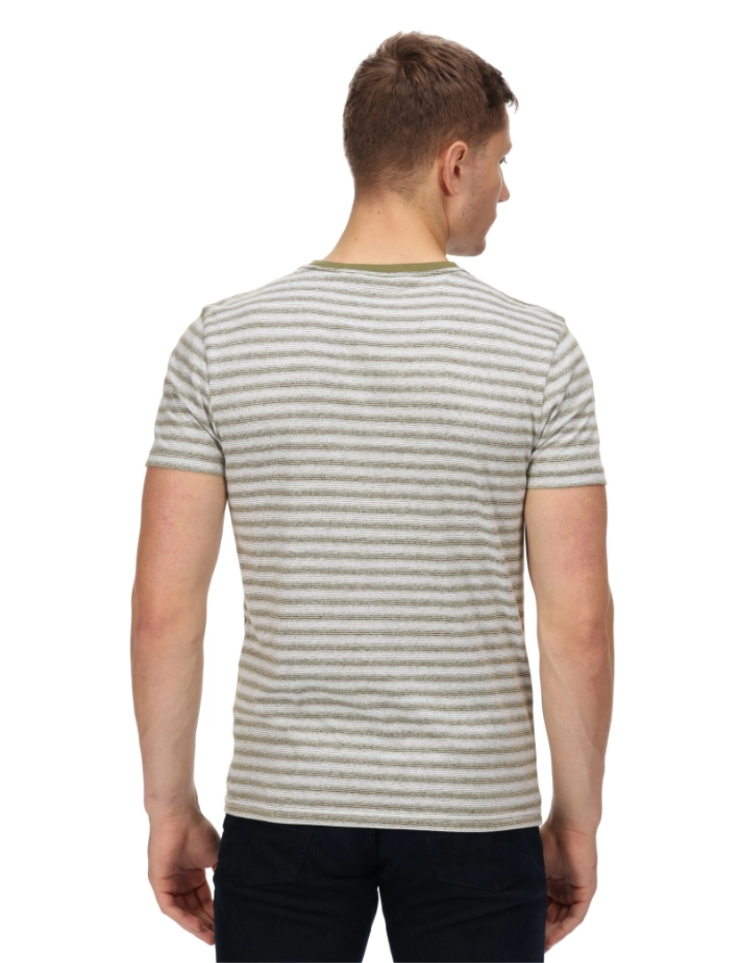 imagem de Regatta Mens Brayden Mini Stripe T-shirt6