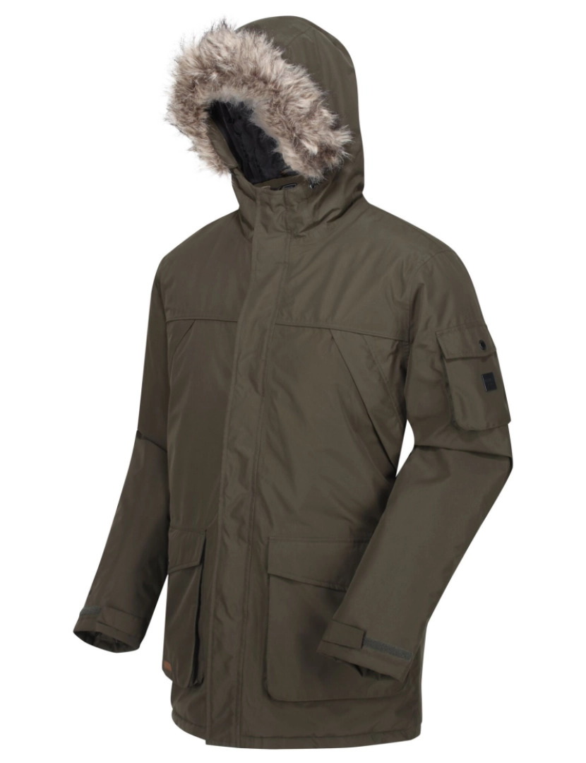 imagem de Regatta Mens Salinger Ii Faux Fur isolada Parka3