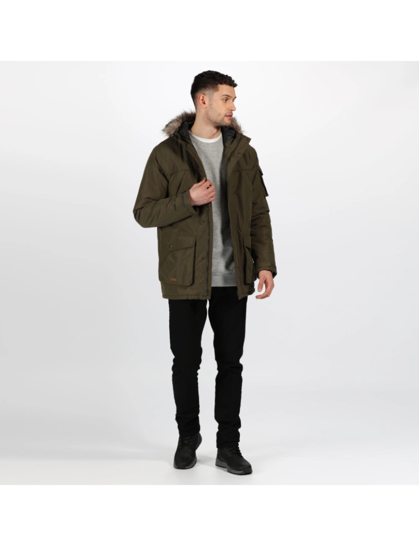 imagem de Regatta Mens Salinger Ii Faux Fur isolada Parka6